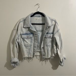 cropped denim jacket